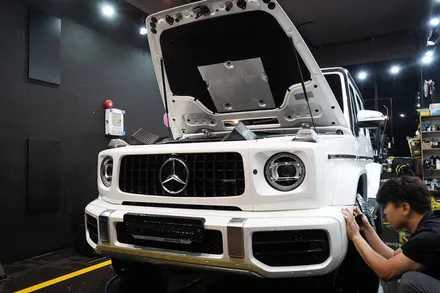 벤츠 G바겐 G63 AMG 전면PPF 프론트패키지 작업은 수원PPF 제이와이드에서 / 경기 수원 영통