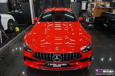 벤츠 GT43AMG 3M2080 유광핫로드레드 전체랩핑 / 수원,광교,동탄