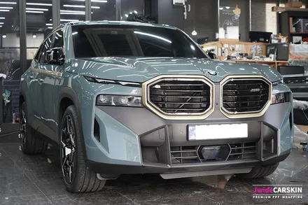 BMW XM랩핑 카본파이버블랙 부분 시공 / 수원,광교,동탄