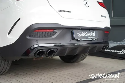 수원랩핑 벤츠 GLE53 AMG 루프스킨 사이드미러 크롬죽이기 부분랩핑 / 경기 수원