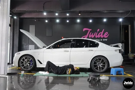 광교랩핑 BMW 5시리즈 전체 + 실내랩핑 / 경기 수원 영통