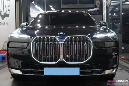 BMW i7 뒷 범퍼 기스제거 후 예방 PPF / 수원,광교,동탄