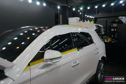링컨 MKX SUV 차량에 흰색으로 전체랩핑 진행! / 광교ppf 제이와이드 / 수원,광교,동탄