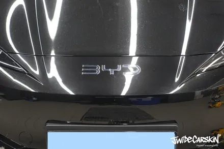 영통랩핑업체에서 진행한 BYD 씨라이언7 엠블럼 블랙 랩핑 시공 후기, 디테일까지 완성도 높게 / 경기 수원 영통