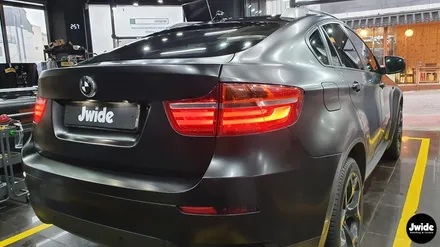 화성 반광랩핑 BMW X6 3M2080필름 사틴블랙 / 경기 수원 영통