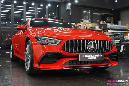 벤츠 GT43AMG 3M2080 유광핫로드레드 전체랩핑 / 수원,광교,동탄