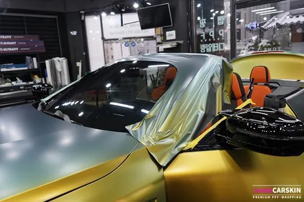 BMW M4 랩핑 에이버리 컬러플로우사틴프레쉬스프링 시공 / 수원,광교,동탄