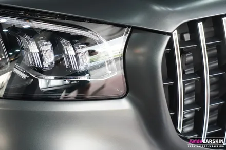 수원랩핑 벤츠 GLS400d 사틴블랙 락 그레이메탈릭 전체랩핑 / 수원,광교,동탄