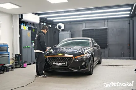 영통PPF 제네시스 G70 본넷 + 트렁크 상판 부분 PPF 시공 후기 / 경기 수원