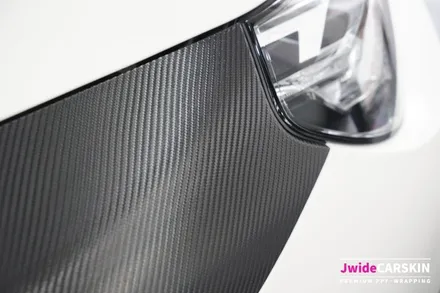 광교 랩핑 전문업체 제이와이드 - BMW G87 M2 프론트 휀다 무광 카본 랩핑 시공 후기 / 경기 수원 영통
