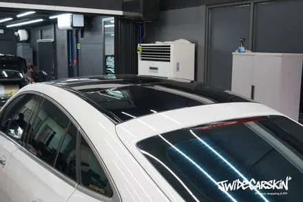 수원랩핑 벤츠 GLE53 AMG 루프스킨 사이드미러 크롬죽이기 부분랩핑 / 경기 수원