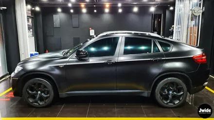 화성 반광랩핑 BMW X6 3M2080필름 사틴블랙 / 경기 수원 영통