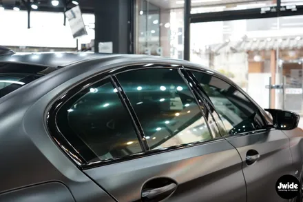 BMW랩핑 전체 사틴블랙 차량랩핑 530e 시공 / 수원,광교,동탄
