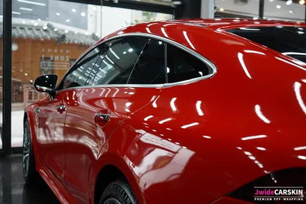 벤츠 GT43AMG 3M2080 유광핫로드레드 전체랩핑 / 수원,광교,동탄