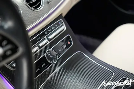 용인랩핑 벤츠 E클래스 AMG Line 실내 카본 랩핑 / 경기 수원 영통