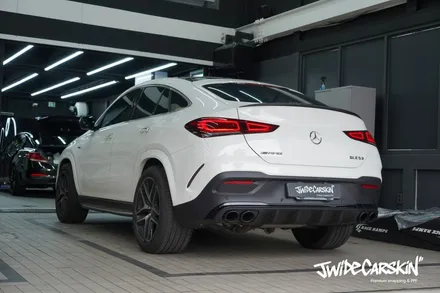 수원랩핑 벤츠 GLE53 AMG 루프스킨 사이드미러 크롬죽이기 부분랩핑 / 경기 수원