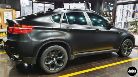 화성 반광랩핑 BMW X6 3M2080필름 사틴블랙 / 경기 수원 영통