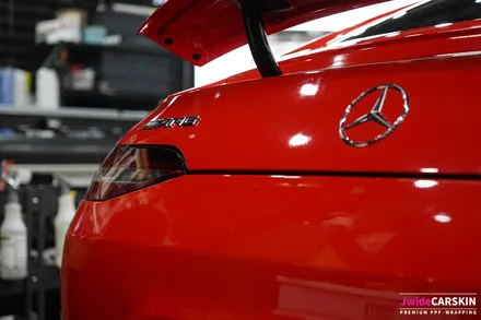 벤츠 GT43AMG 3M2080 유광핫로드레드 전체랩핑 / 수원,광교,동탄