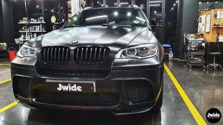 화성 반광랩핑 BMW X6 3M2080필름 사틴블랙 / 경기 수원 영통