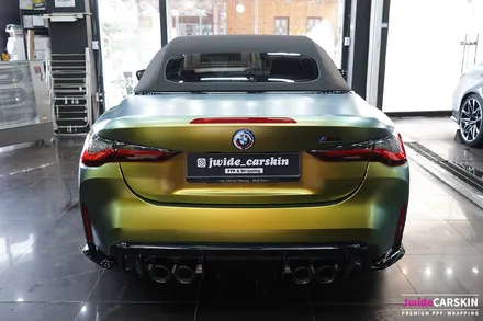 BMW M4 랩핑 에이버리 컬러플로우사틴프레쉬스프링 시공 / 수원,광교,동탄