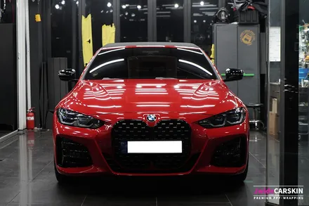 수원자동차랩핑 BMW420i 컨버터블 카마인레드 전체랩핑 / 경기 수원 영통