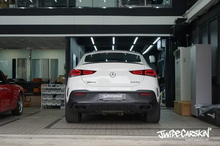 수원랩핑 벤츠 GLE53 AMG 루프스킨 사이드미러 크롬죽이기 부분랩핑 / 경기 수원