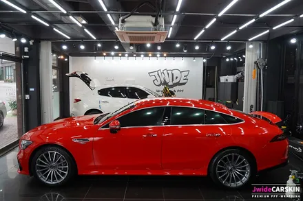 벤츠 GT43AMG 3M2080 유광핫로드레드 전체랩핑 / 수원,광교,동탄