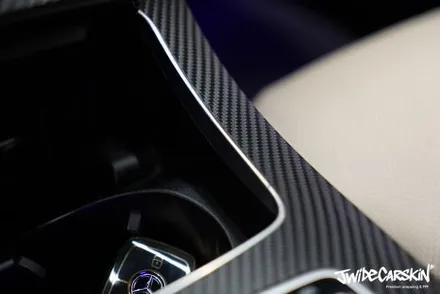 용인랩핑 벤츠 E클래스 AMG Line 실내 카본 랩핑 / 경기 수원 영통