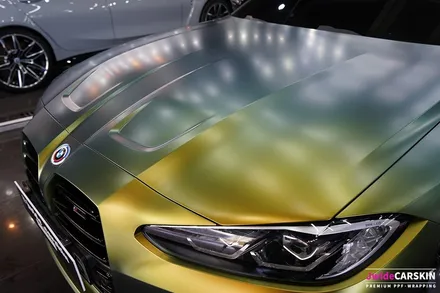 BMW M4 랩핑 에이버리 컬러플로우사틴프레쉬스프링 시공 / 수원,광교,동탄