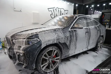 수원랩핑 BMWX6 M50i 3M2080 무광리비에라블루 전체랩핑 / 수원,광교,동탄