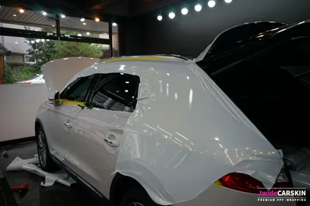 링컨 MKX SUV 차량에 흰색으로 전체랩핑 진행! / 광교ppf 제이와이드 / 수원,광교,동탄