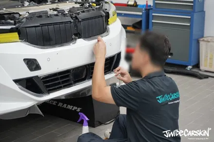 BMW 3시리즈 프런트 PPF 패키지 깔끔하게 완료, 영통PPF 전문 시공 전문업체 제이와이드 / 경기 수원 영통
