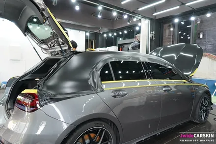 벤츠 A45AMG 듀오톤랩핑 및 카본PPF 블랙PPF 시공 / 수원,광교,동탄