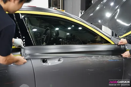 벤츠 A45AMG 듀오톤랩핑 및 카본PPF 블랙PPF 시공 / 수원,광교,동탄