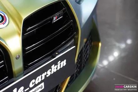 BMW M4 랩핑 에이버리 컬러플로우사틴프레쉬스프링 시공 / 수원,광교,동탄