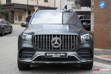 수원랩핑 벤츠 GLS400d 사틴블랙 락 그레이메탈릭 전체랩핑 / 수원,광교,동탄