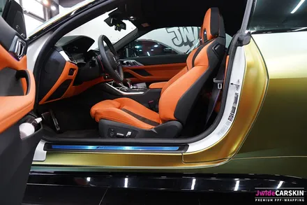 BMW M4 랩핑 에이버리 컬러플로우사틴프레쉬스프링 시공 / 수원,광교,동탄