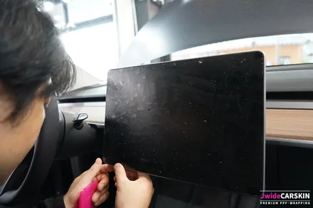 테슬라PPF 모델Y 모니터 액정보호 무광보호필름 시공 / 수원,광교,동탄