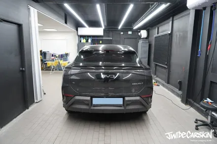 영통랩핑업체에서 진행한 BYD 씨라이언7 엠블럼 블랙 랩핑 시공 후기, 디테일까지 완성도 높게 / 경기 수원 영통