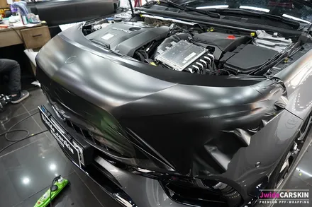 벤츠 A45AMG 듀오톤랩핑 및 카본PPF 블랙PPF 시공 / 수원,광교,동탄