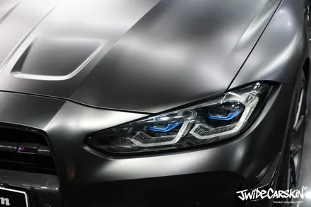 영통랩핑, BMW 신형 M3 사틴블랙 3M 전체랩핑 시공 후기 / 경기 수원 영통