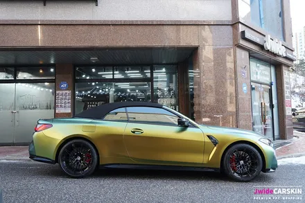 BMW M4 랩핑 에이버리 컬러플로우사틴프레쉬스프링 시공 / 수원,광교,동탄
