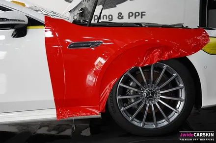 벤츠 GT43AMG 3M2080 유광핫로드레드 전체랩핑 / 수원,광교,동탄