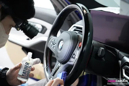 BMWM3 가죽시트코팅 오염 및 변색 방지 / 수원,광교,동탄