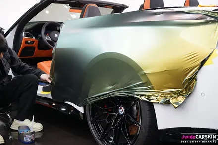 BMW M4 랩핑 에이버리 컬러플로우사틴프레쉬스프링 시공 / 수원,광교,동탄