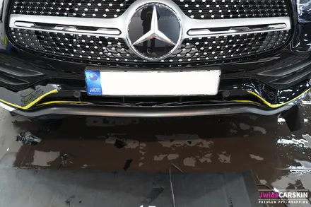 벤츠 GLC300e 프론트립 무광블랙 랩핑 / 수원,광교,동탄