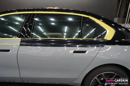 BMW 7시리즈 듀오톤 고광택 유광 블랙 랩핑 + 전체 PPF 작업 / 경기 수원 영통
