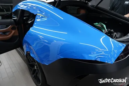 메르세데스 벤츠 AMG GT63s 다저블루 전체 랩핑은 수원랩핑 전문업체 제이와이드에서 / 경기 수원 영통