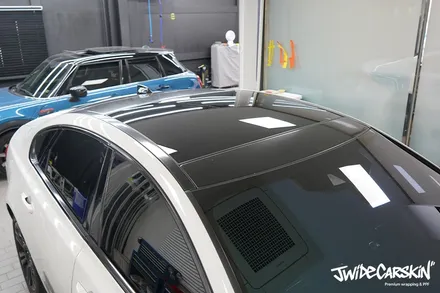 재규어XF 크롬죽이기 및 부분 랩핑 / 경기 수원 영통