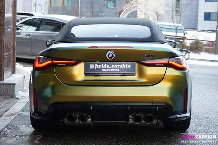 BMW M4 랩핑 에이버리 컬러플로우사틴프레쉬스프링 시공 / 수원,광교,동탄